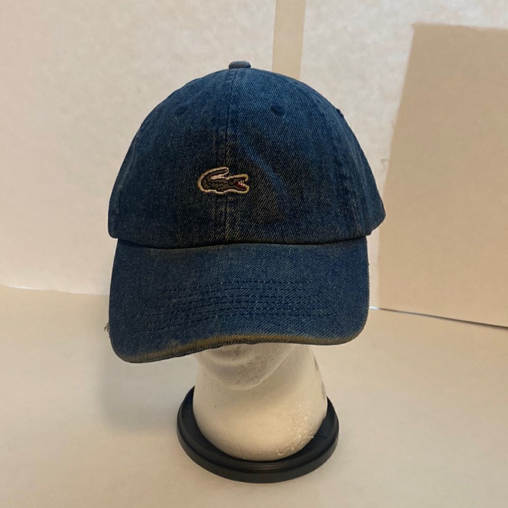 Y2K Lacoste denim hat‎